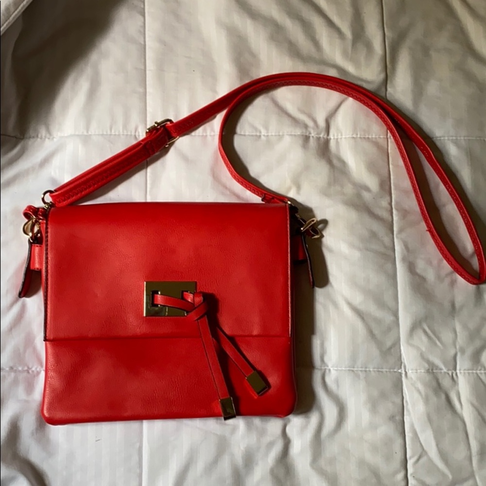 Red Crossbody Bag - Medium size